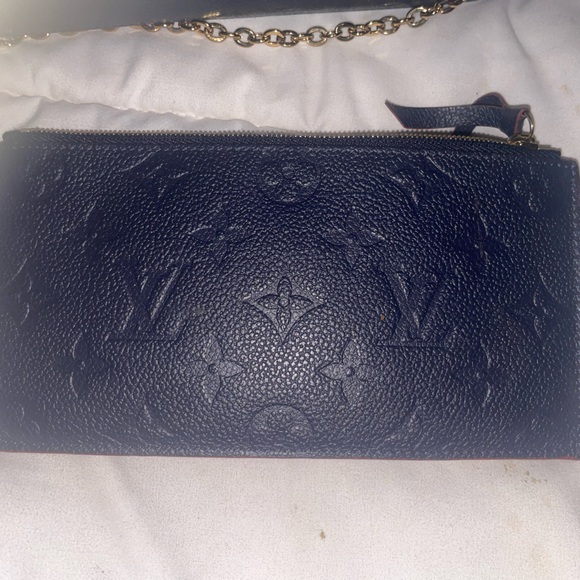 Louis Vuitton Navy and Red Clutch - Picture 10 of 11